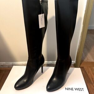 Nine West Wide Calf Platform Boots - Size 11